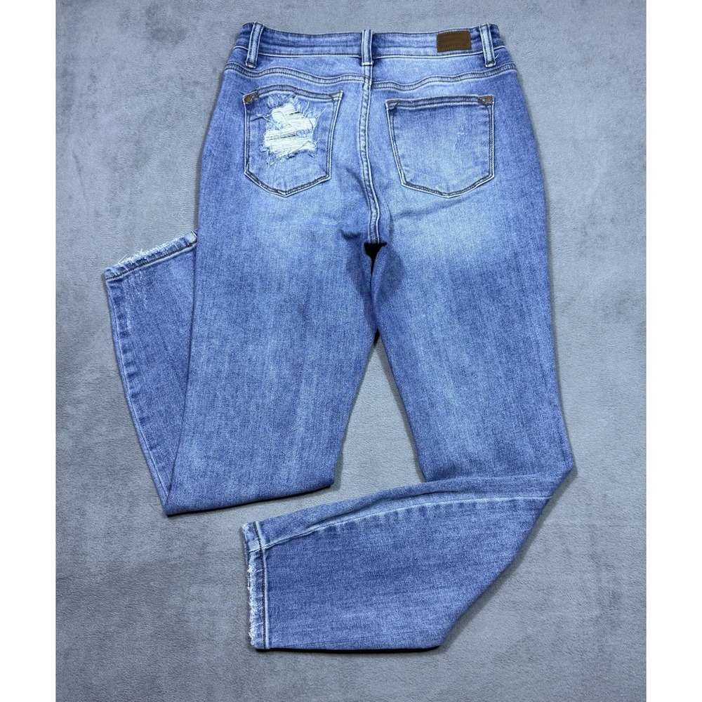 Judy Blue Light Blue High-Rise Distressed Jeans - Picture 5 of 10